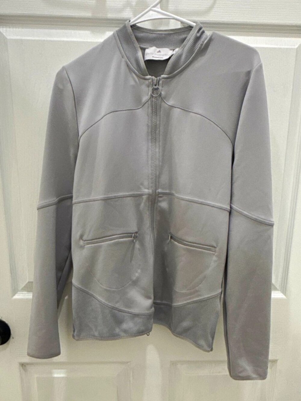 adidas by Stella McCartney Barricade Women's Gray Full Zip Track Jacket L